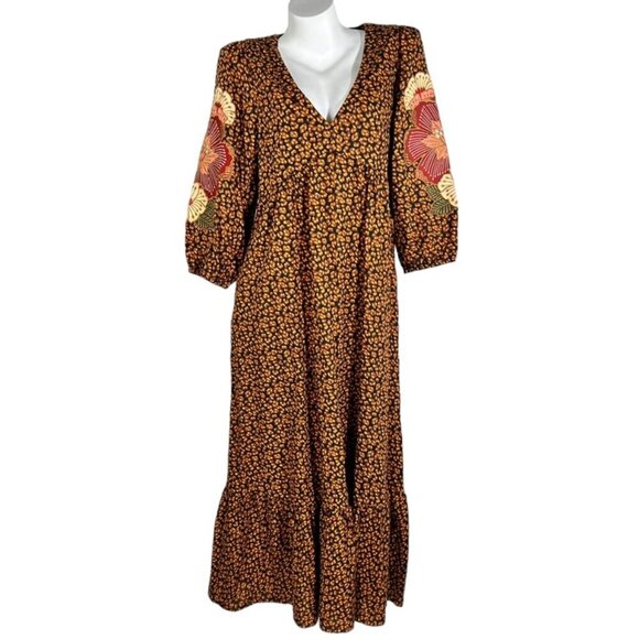 Farm Rio Embroidered Maxi Dress - Picture 4 of 11